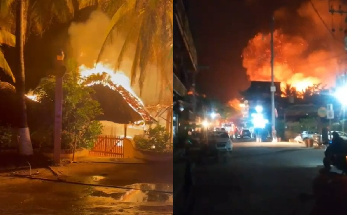 Emergencia en Oaxaca: entre 60 y 70 locales arrasados por voraz incendio en Punta Zicatela